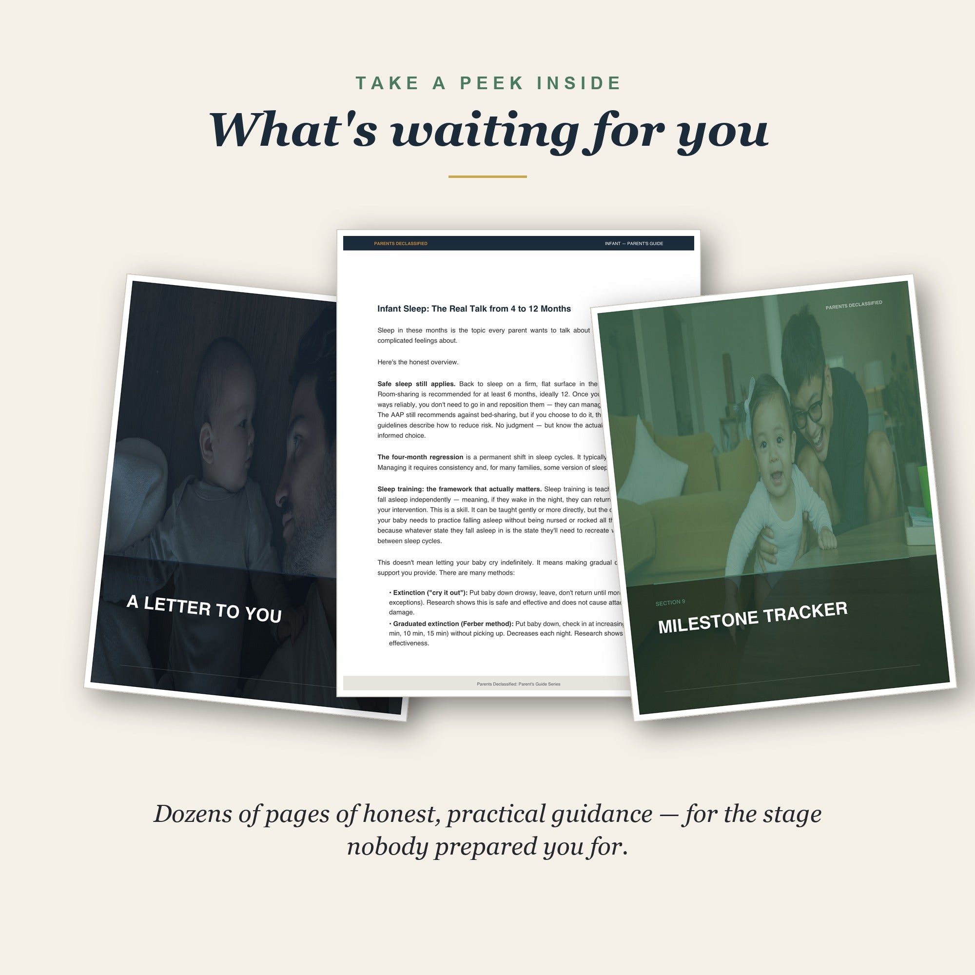 Peek inside the Infant Parent's Guide