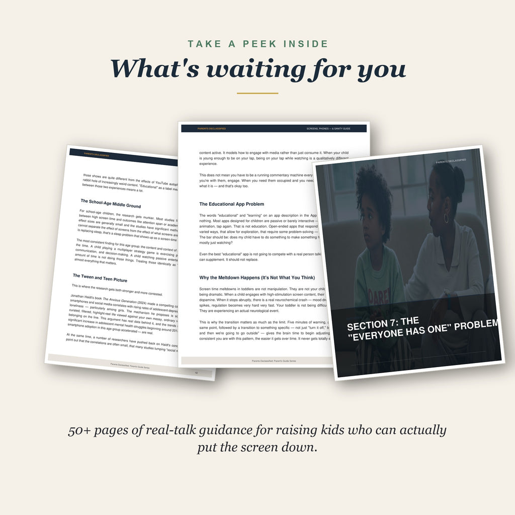 Take a peek inside the screen-time guide