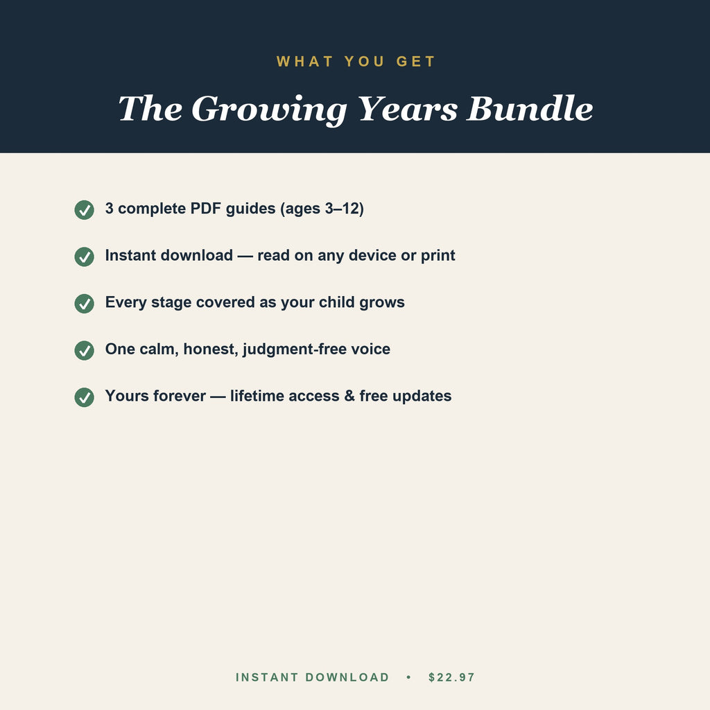 How to get the Growing Years Bundle — instant PDF bundle