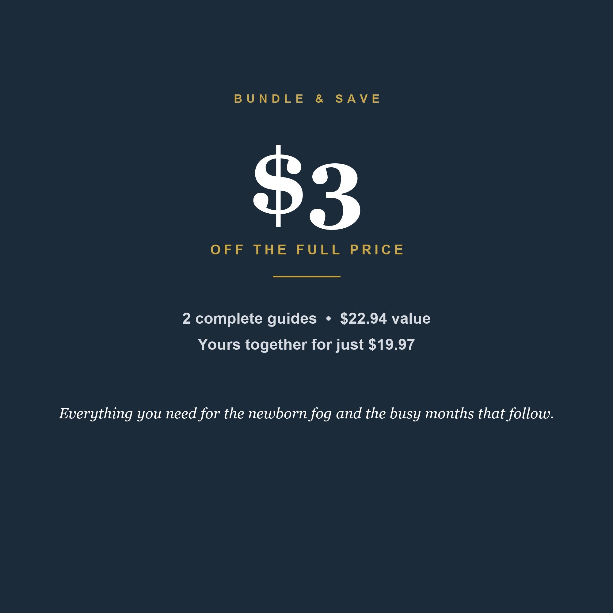 Bundle and save — New Parent Starter Kit value