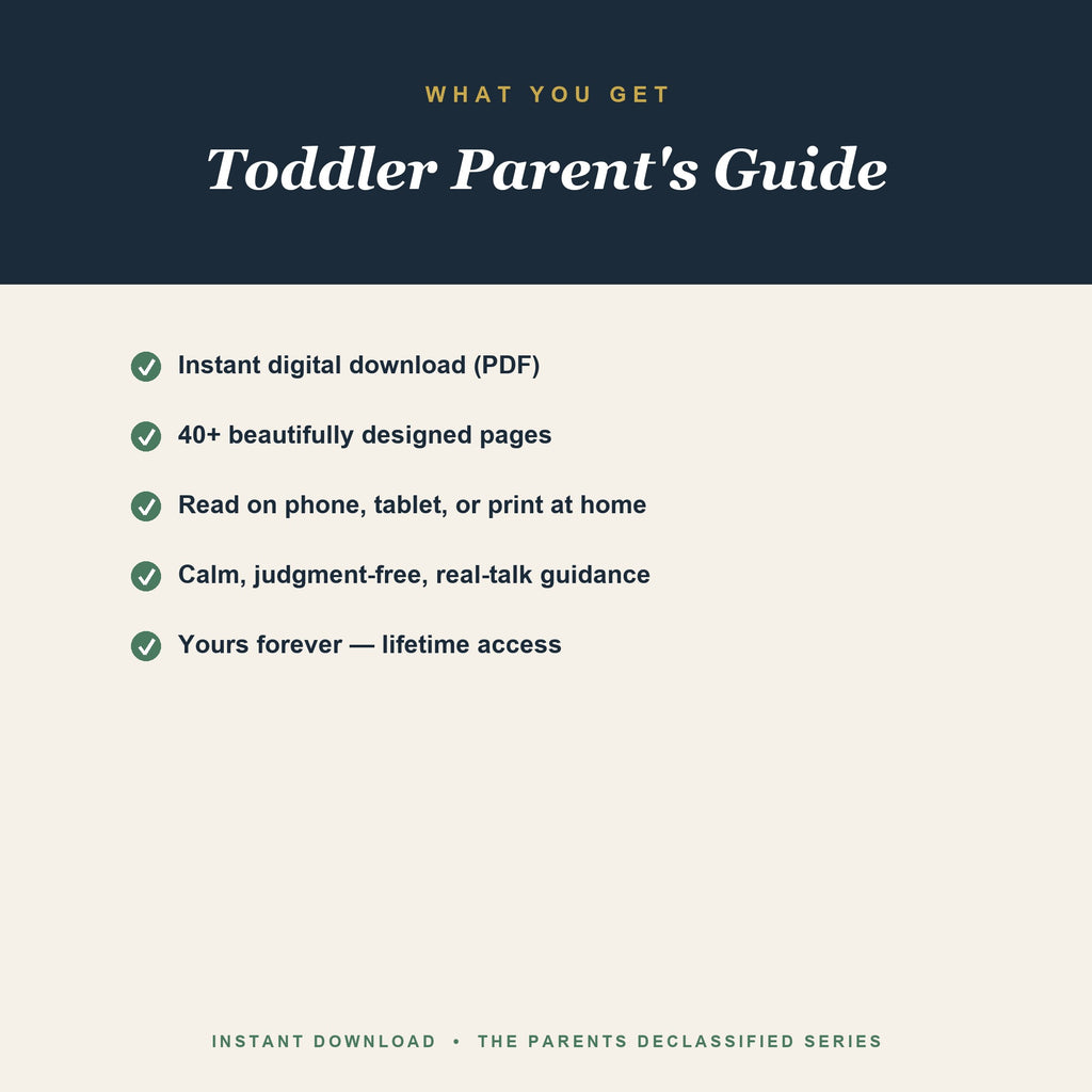 How to get the Toddler Parent's Guide — instant PDF