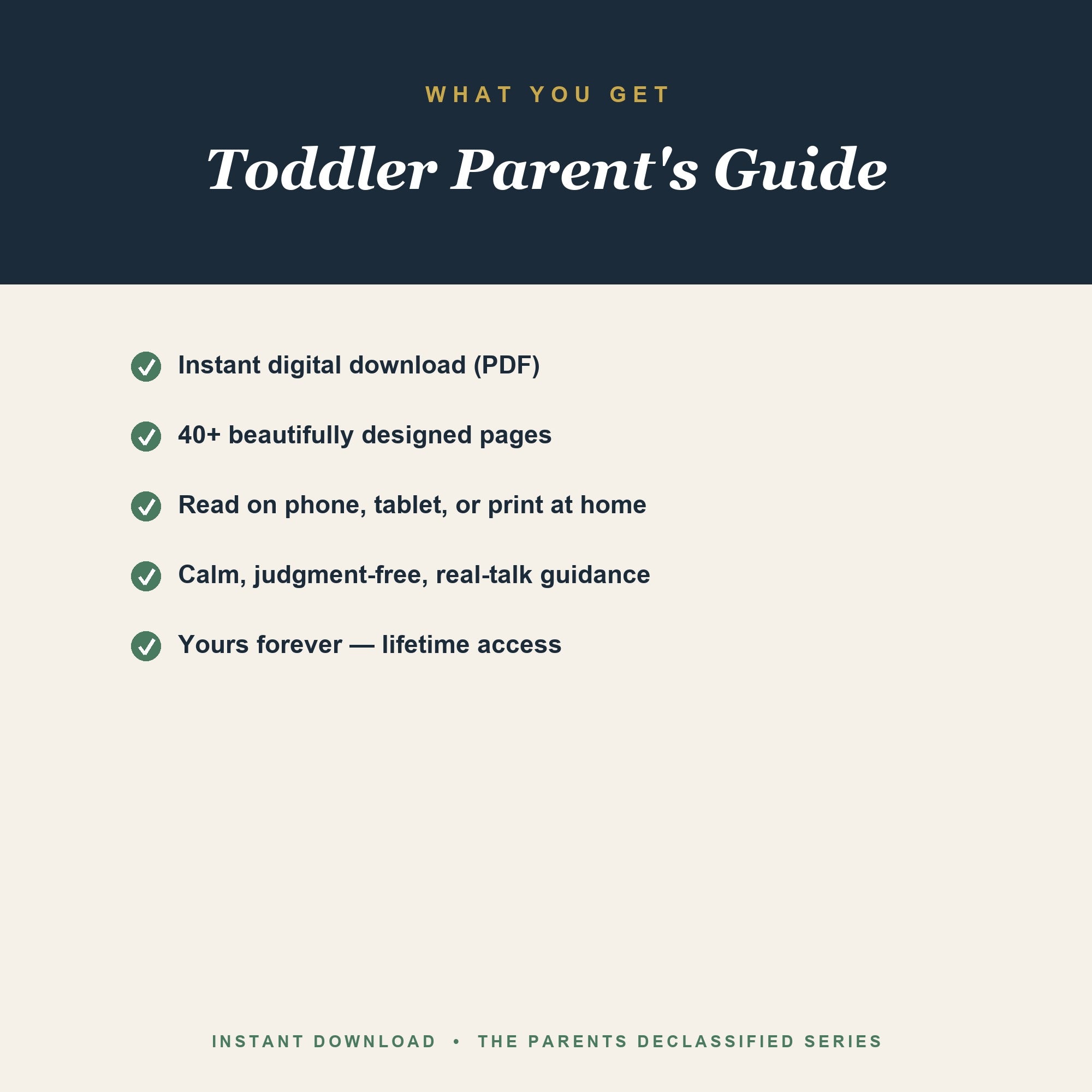 How to get the Toddler Parent's Guide — instant PDF