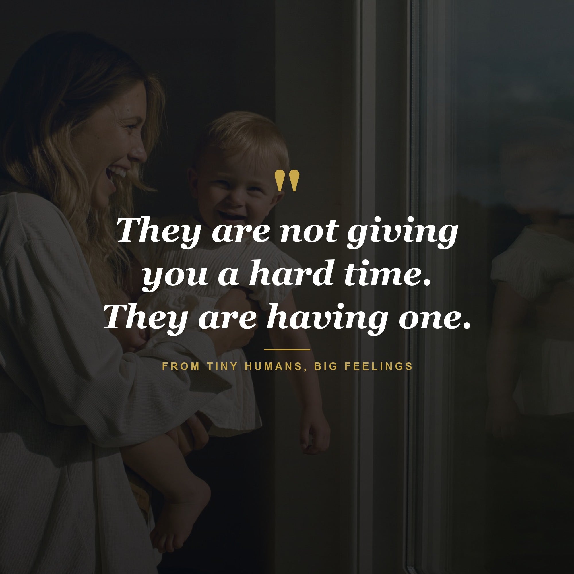 They're not giving you a hard time. They're having one.