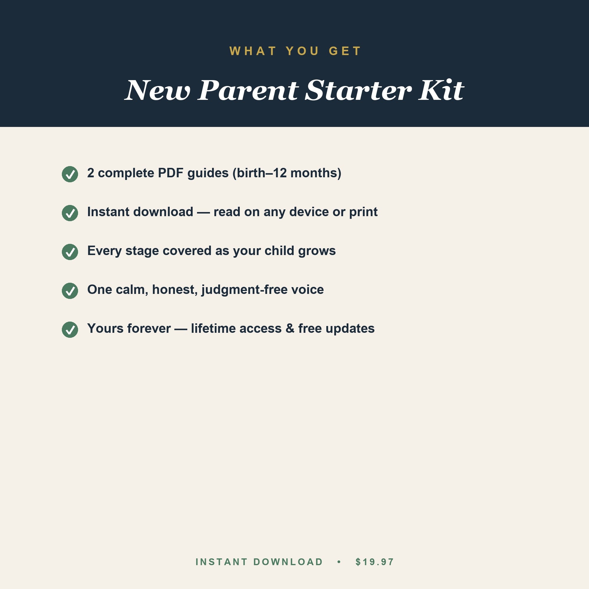 How to get the New Parent Starter Kit — instant PDF bundle
