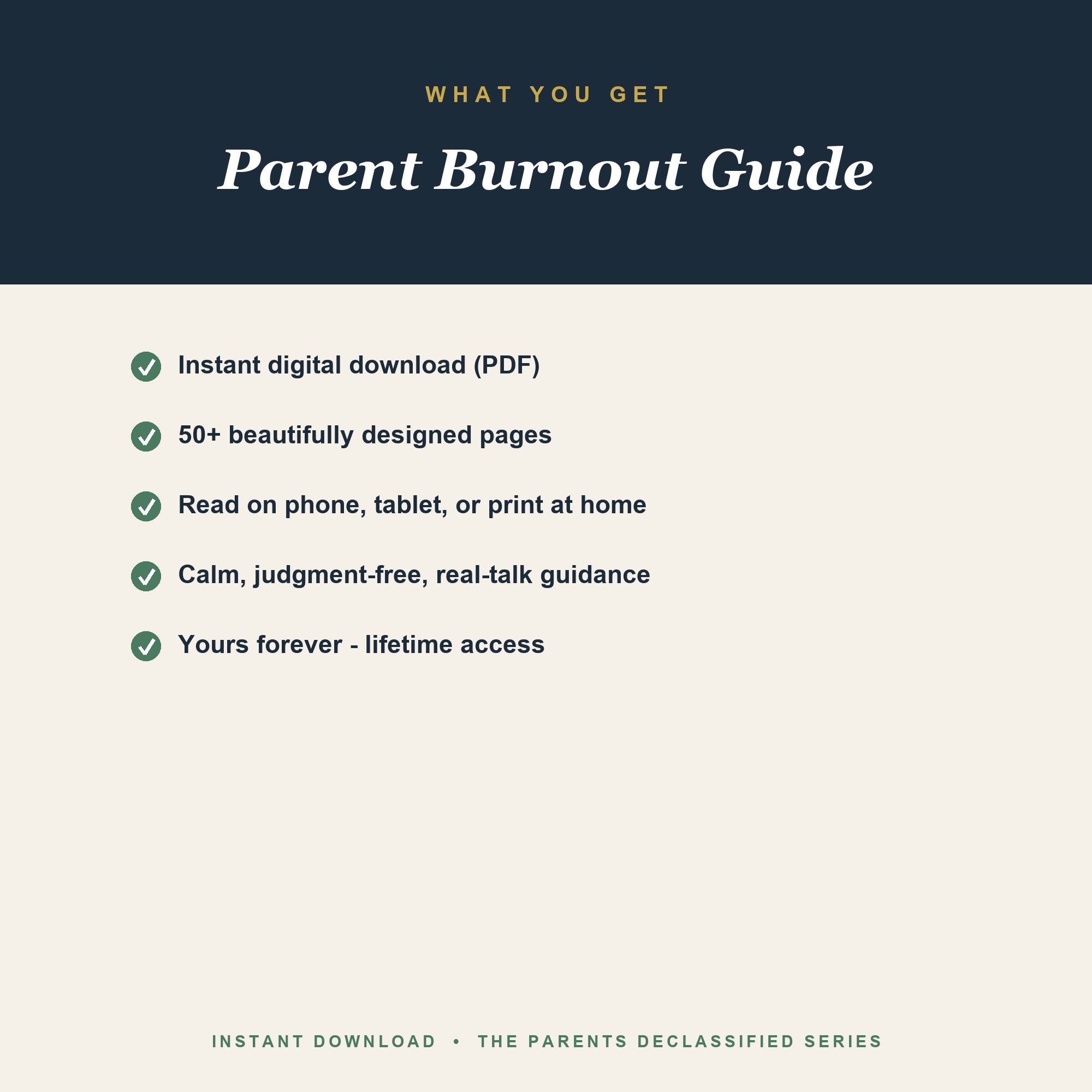 What you get with the burnout guide