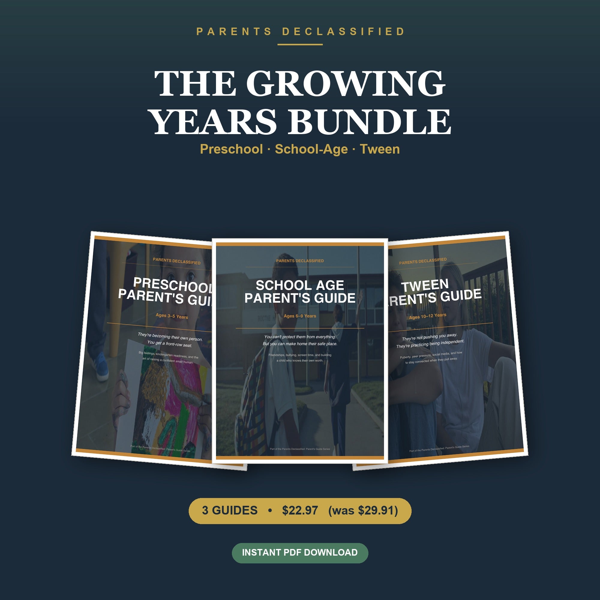 The Growing Years Bundle — Preschool, School-Age & Tween cover