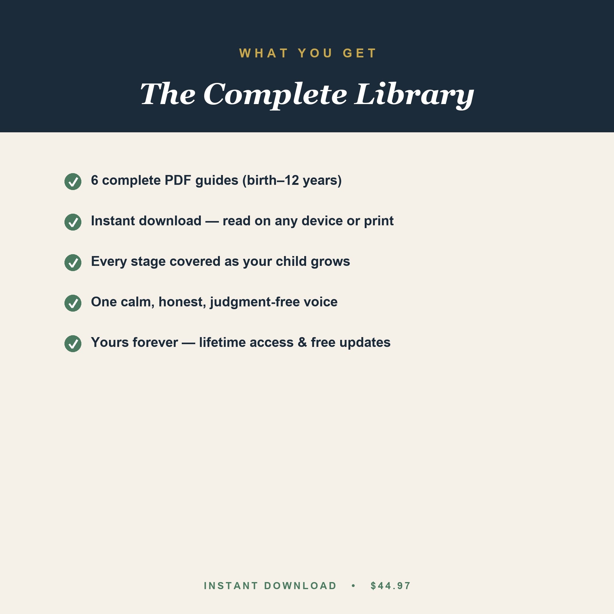 How to get the Complete Parenting Library — instant PDF bundle