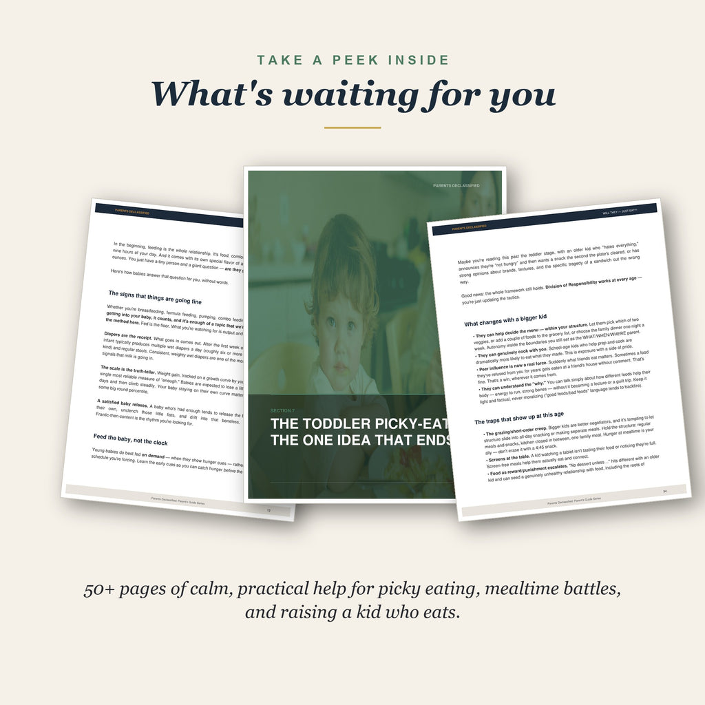 Take a peek inside the feeding guide