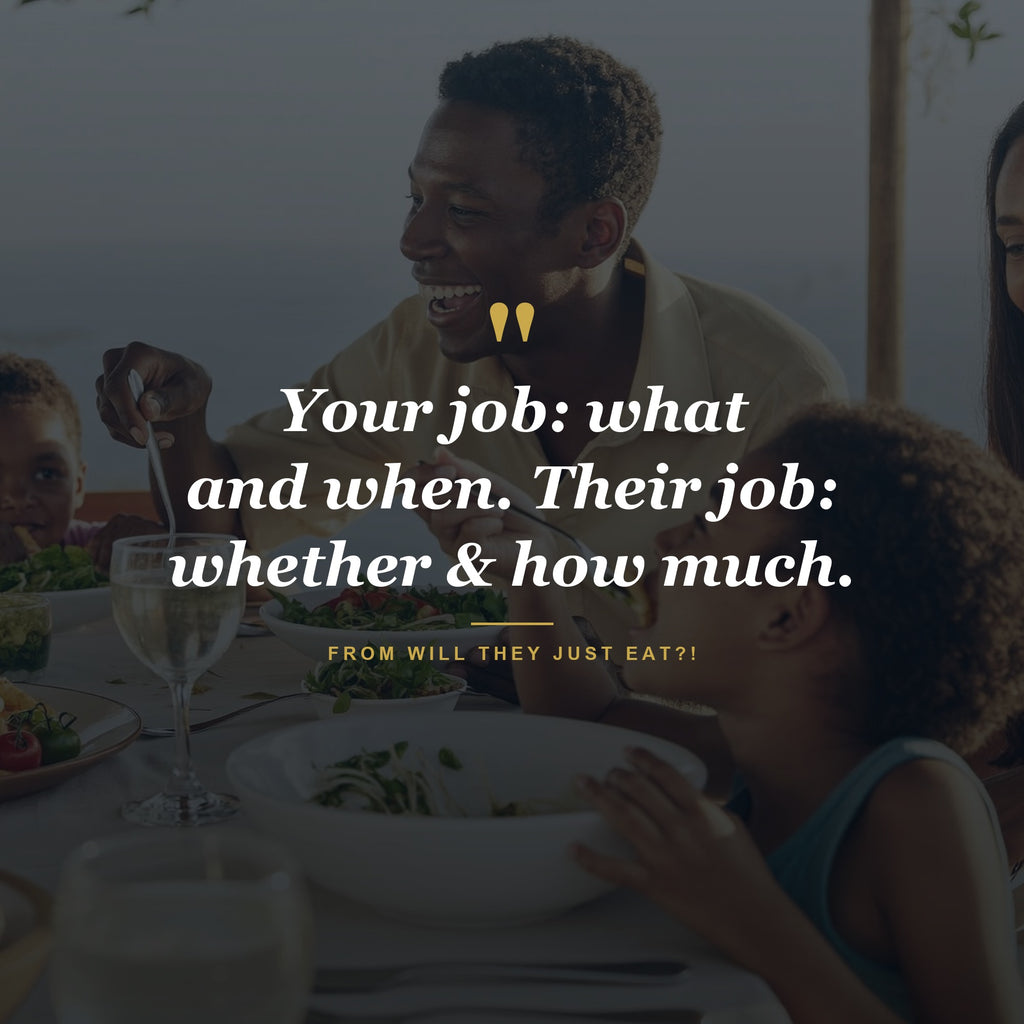 Your job: what and when. Their job: whether and how much.